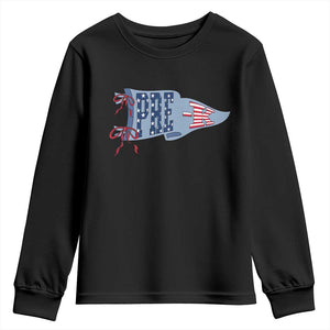 Pre-K Teacher Pennant US Flag Back to School Youth Sweatshirt TS14 Black Print Your Wear