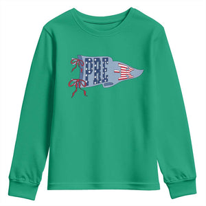 Pre-K Teacher Pennant US Flag Back to School Youth Sweatshirt TS14 Irish Green Print Your Wear