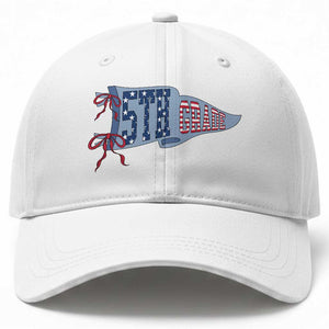 5th Grade Teacher Pennant US Flag Back to School Baseball Cap