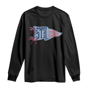 5th Grade Teacher Pennant US Flag Back to School Long Sleeve Shirt