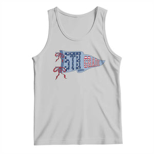 5th Grade Teacher Pennant US Flag Back to School Tank Top