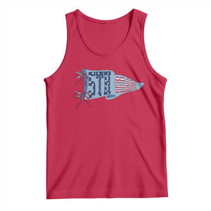 5th Grade Teacher Pennant US Flag Back to School Tank Top