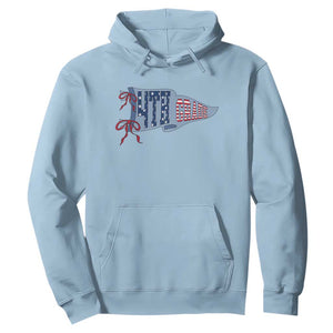 4th Grade Teacher Pennant US Flag Back to School Hoodie