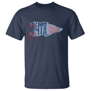 4th Grade Teacher Pennant US Flag Back to School T Shirt