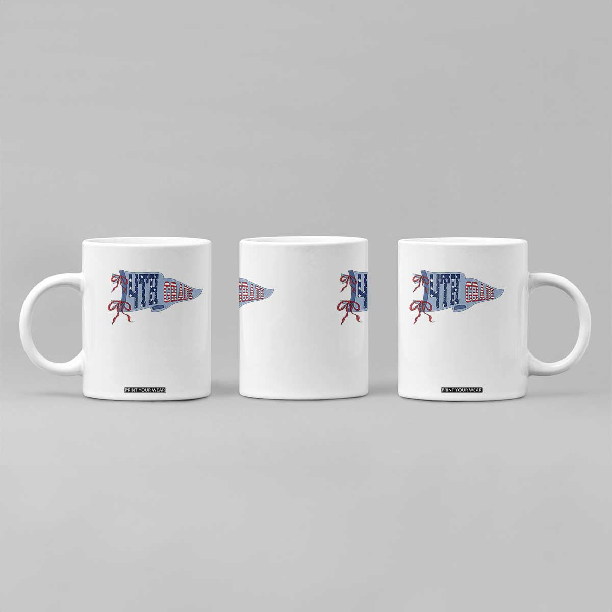 4th Grade Teacher Pennant US Flag Back to School Coffee Mug