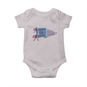 3rd Grade Teacher Pennant US Flag Back to School Baby Onesie