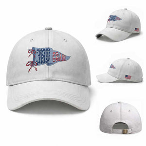 3rd Grade Teacher Pennant US Flag Back to School Baseball Cap
