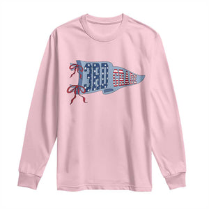 3rd Grade Teacher Pennant US Flag Back to School Long Sleeve Shirt