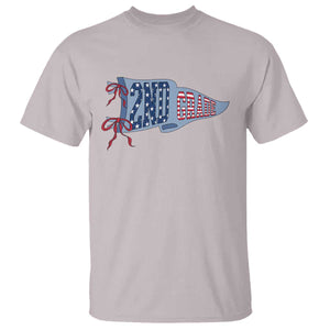 2nd Grade Teacher Pennant US Flag Back to School T Shirt