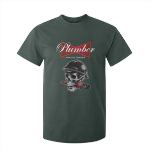 Plumber Plumbing Skull T Shirt For Kid King Of Trades TS14 Dark Forest Green Print Your Wear