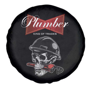 Plumber Plumbing Skull Spare Tire Cover King Of Trades TS14 Print Your Wear