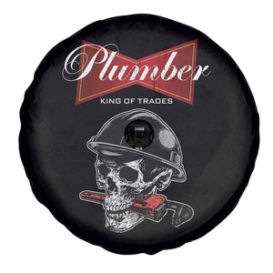 Plumber Plumbing Skull Spare Tire Cover King Of Trades TS14 Print Your Wear