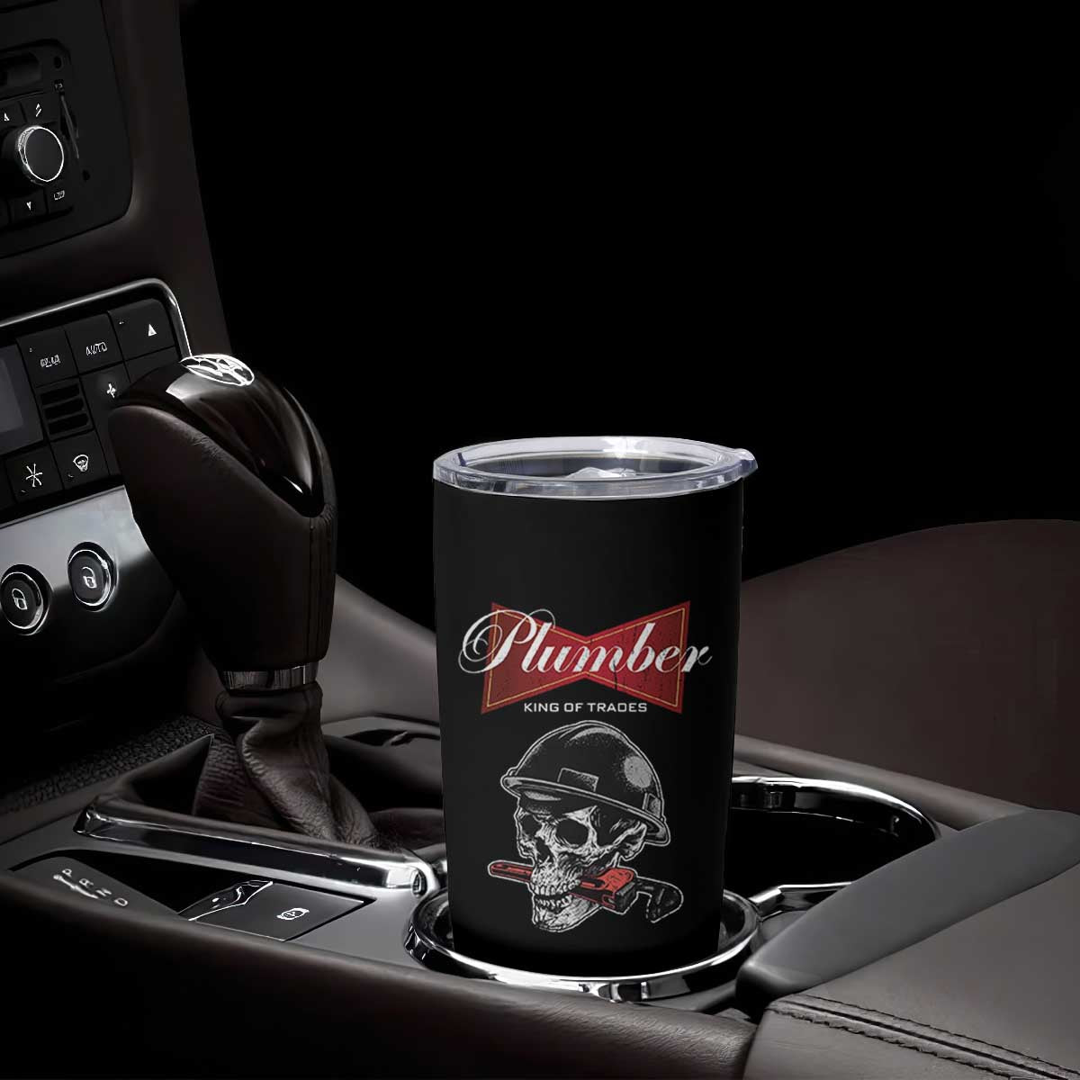 Plumber Plumbing Skull Tumbler Cup King Of Trades TS14 Print Your Wear