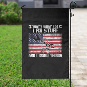 Patriotic Mechanic American Flag Car Repairman Garden Flag TS14 Print Your Wear