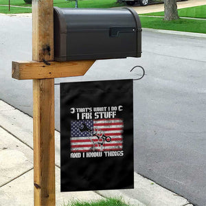 Patriotic Mechanic American Flag Car Repairman Garden Flag TS14 Print Your Wear