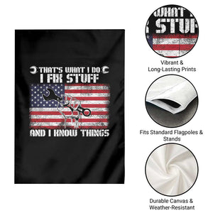 Patriotic Mechanic American Flag Car Repairman Garden Flag TS14 Print Your Wear