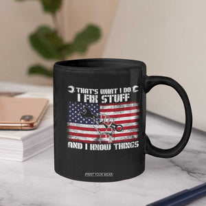 Patriotic Mechanic American Flag Car Repairman Coffee Mug TS14 Print Your Wear