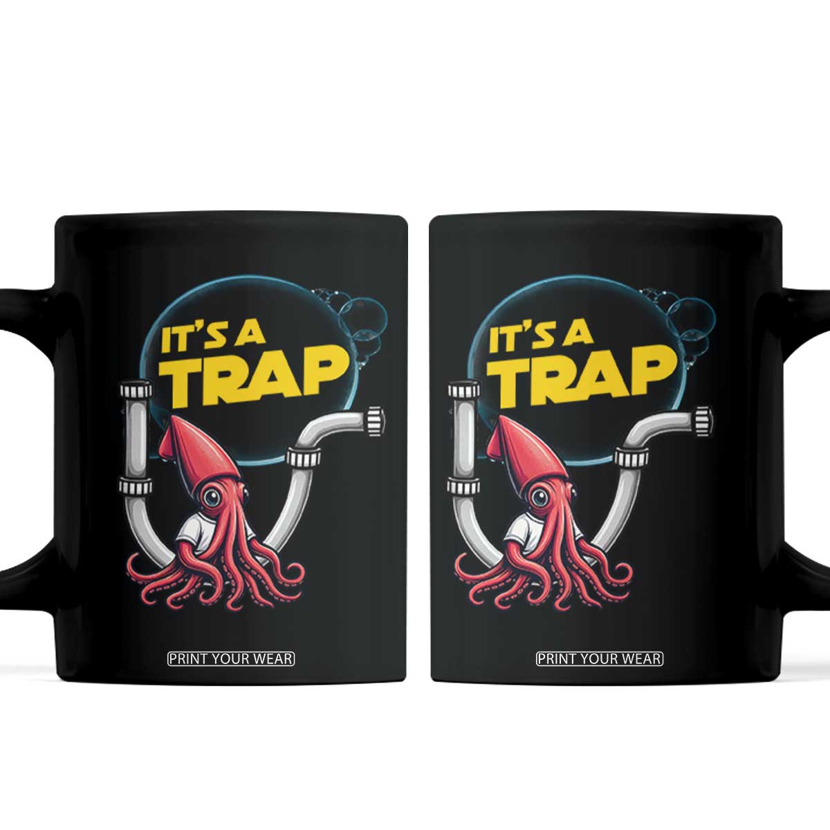 Funny Plumbing Plumber Coffee Mug It Is A Trap TS14 Black Print Your Wear