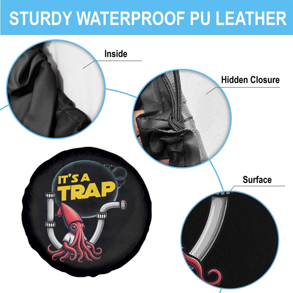 Funny Plumbing Plumber Spare Tire Cover It Is A Trap TS14 Print Your Wear