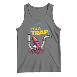 Funny Plumbing Plumber Tank Top It Is A Trap TS14 Black Heather Print Your Wear
