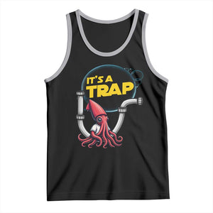 Funny Plumbing Plumber Tank Top It Is A Trap TS14 Black Athletic Heather Print Your Wear