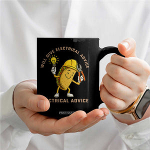 Funny Electrician Coffee Mug This Electrician Will Work For Tacos TS14 Print Your Wear