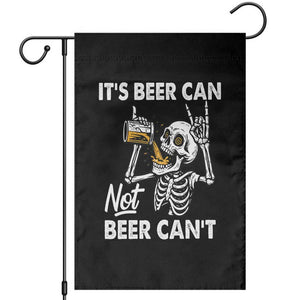 Funny Skeleton Beer Garden Flag It Is Beer Can Not Beer Can Not TS14 Black Print Your Wear