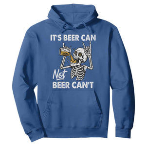 Funny Skeleton Beer Hoodie It Is Beer Can Not Beer Can Not TS14 Royal Blue Print Your Wear