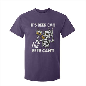 Funny Skeleton Beer T Shirt For Kid It Is Beer Can Not Beer Can Not TS14 Purple Print Your Wear