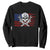 Skeleton Mechanic Sweatshirt American Flag Patriotic Car Repair TS14 Black Print Your Wear