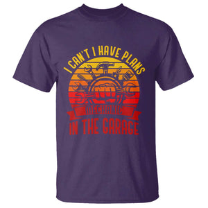 Funny Car Mechanic T Shirt I Cant I Have Plans In The Garage TS14 Purple Print Your Wear