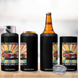 Funny Garage Mechanic 4 in 1 Can Cooler Tumbler Yes I Really Do Need All These Cars TS14 Print Your Wear