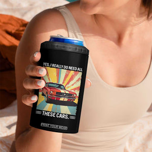 Funny Garage Mechanic 4 in 1 Can Cooler Tumbler Yes I Really Do Need All These Cars TS14 Print Your Wear