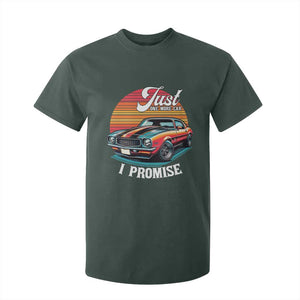 Funny Car Enthusiast T Shirt For Kid Just One More Car I Promise TS14 Dark Forest Green Print Your Wear