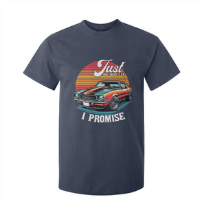 Funny Car Enthusiast T Shirt For Kid Just One More Car I Promise TS14 Navy Print Your Wear