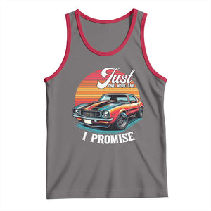 Funny Car Enthusiast Tank Top Just One More Car I Promise TS14 Deep Heather Red Print Your Wear