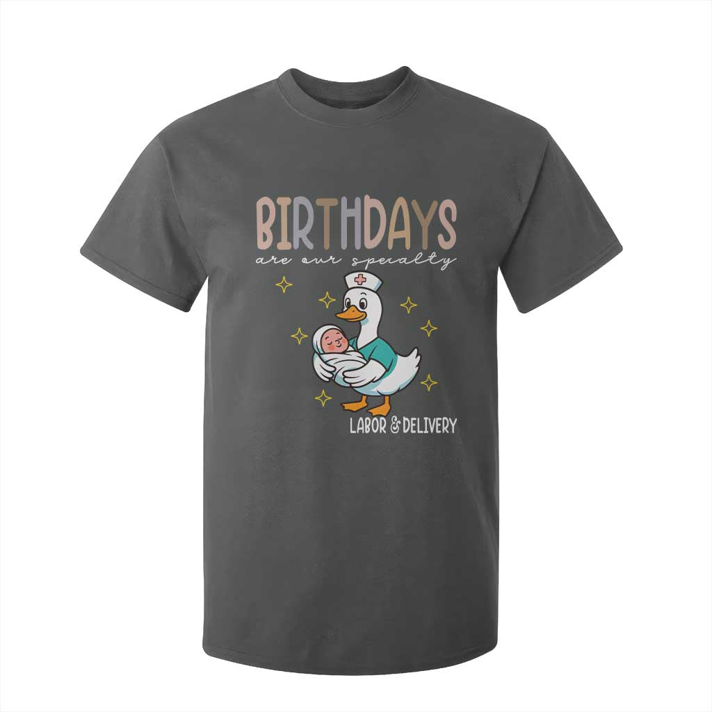 Labor And Delivery Nurse T Shirt For Kid Birthdays Are Our Specialty TS14 Dark Heather Print Your Wear
