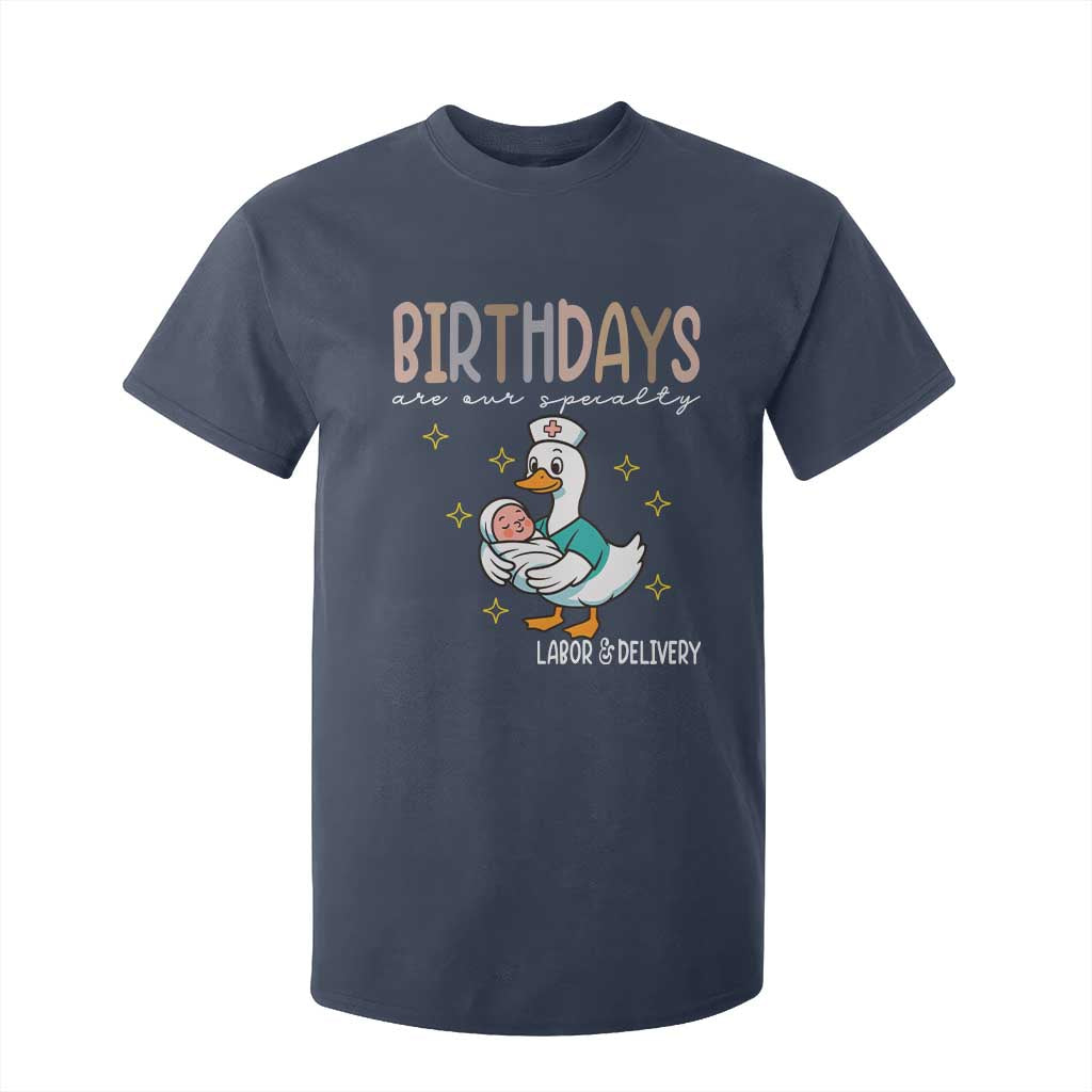 Labor And Delivery Nurse T Shirt For Kid Birthdays Are Our Specialty TS14 Navy Print Your Wear