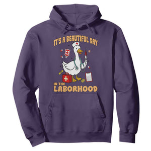 Goose ER Nurse Hoodie It Is A Beautiful Day In The Laborhood TS14 Purple Print Your Wear