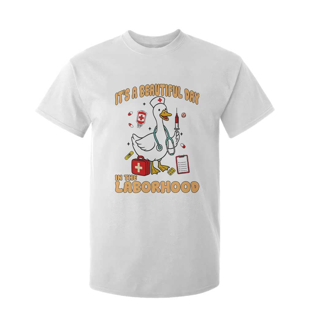 Goose ER Nurse T Shirt For Kid It Is A Beautiful Day In The Laborhood TS14 White Print Your Wear