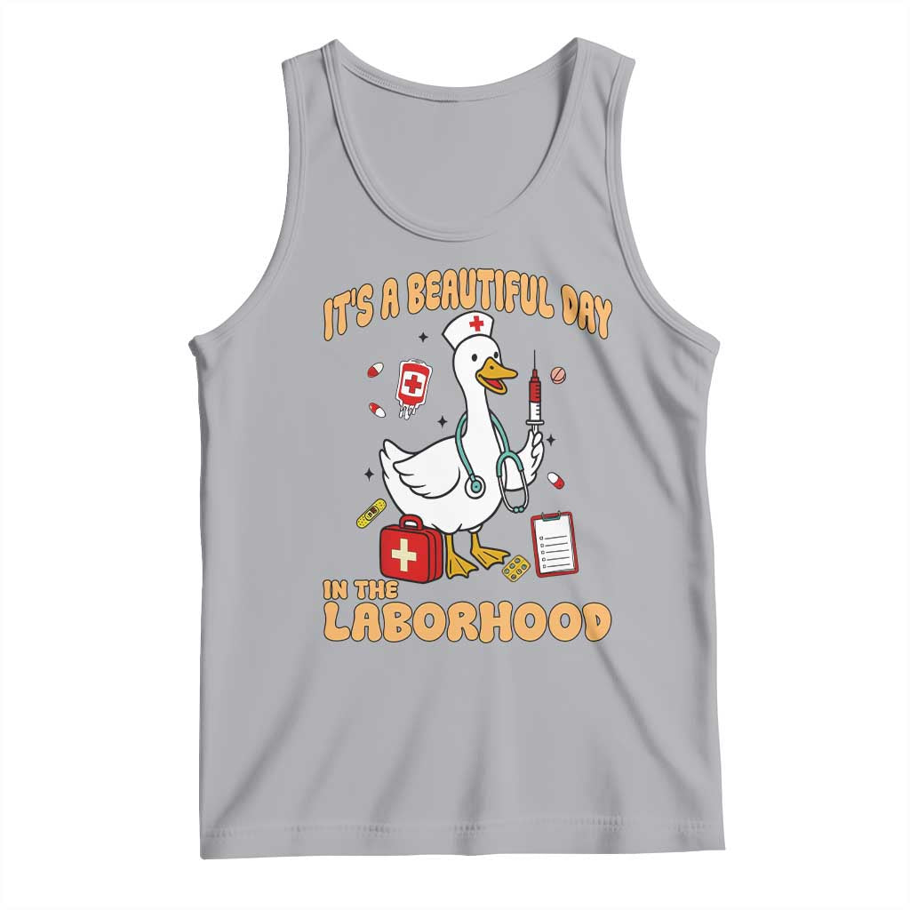 Goose ER Nurse Tank Top It Is A Beautiful Day In The Laborhood TS14 Athletic Heather Print Your Wear
