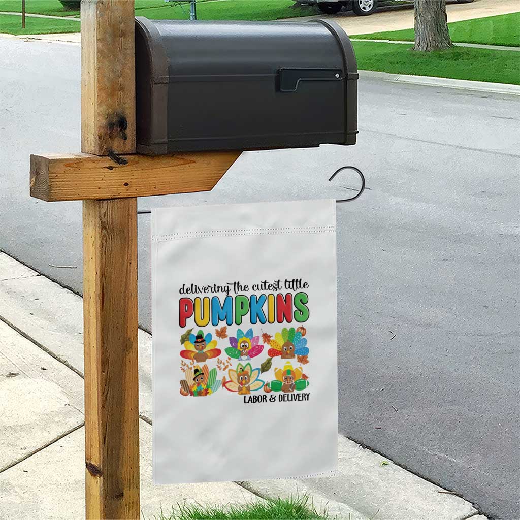 Thanksgiving Labor And Delivery Nurse Garden Flag Cutest Turkeys TS14 Print Your Wear