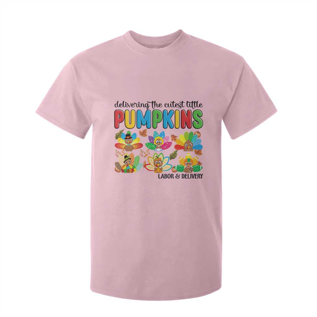 Thanksgiving Labor And Delivery Nurse T Shirt For Kid Cutest Turkeys TS14 Light Pink Print Your Wear