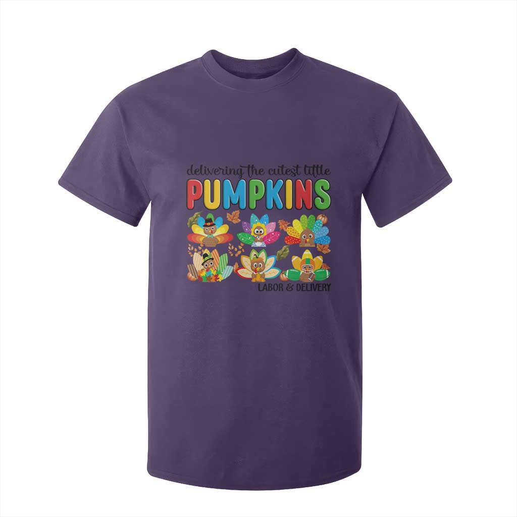 Thanksgiving Labor And Delivery Nurse T Shirt For Kid Cutest Turkeys TS14 Purple Print Your Wear