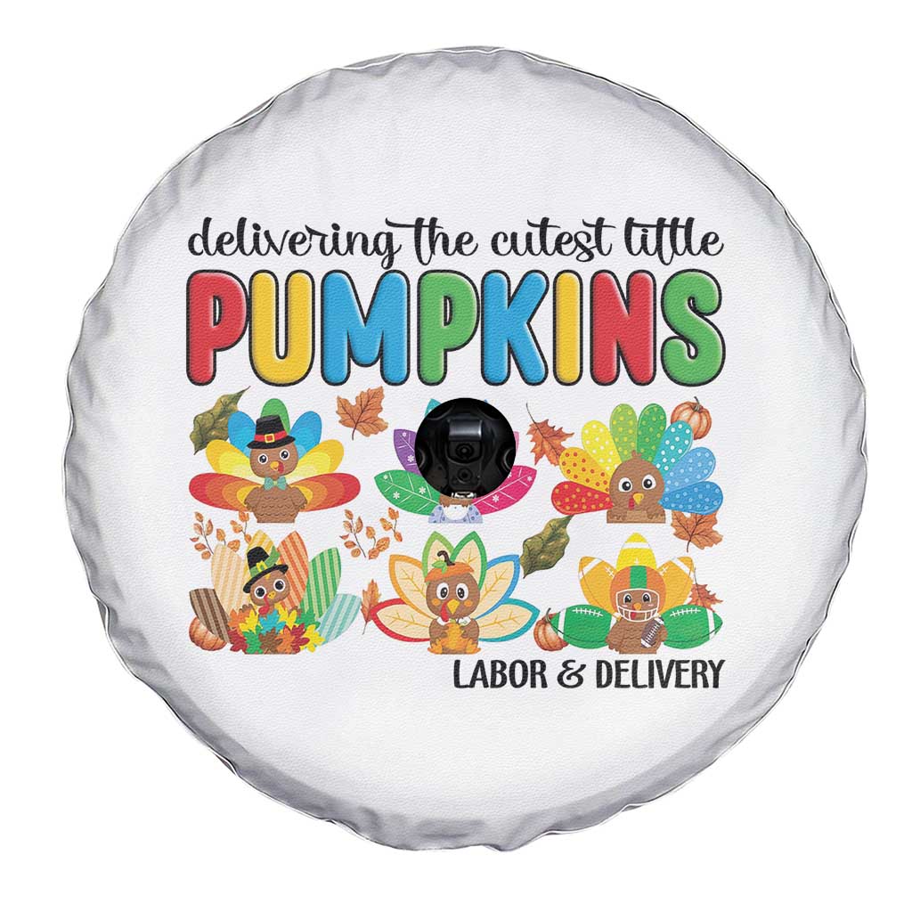 Thanksgiving Labor And Delivery Nurse Spare Tire Cover Cutest Turkeys TS14 Print Your Wear