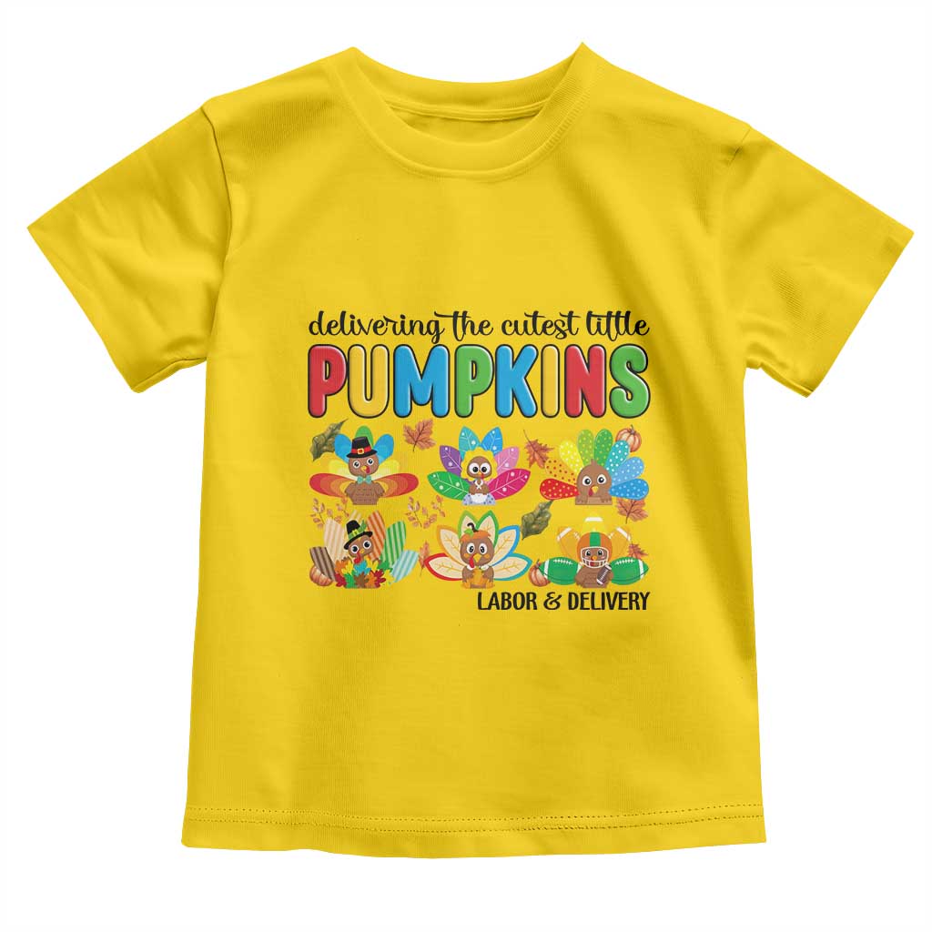 Thanksgiving Labor And Delivery Nurse Toddler T Shirt Cutest Turkeys TS14 Daisy Print Your Wear