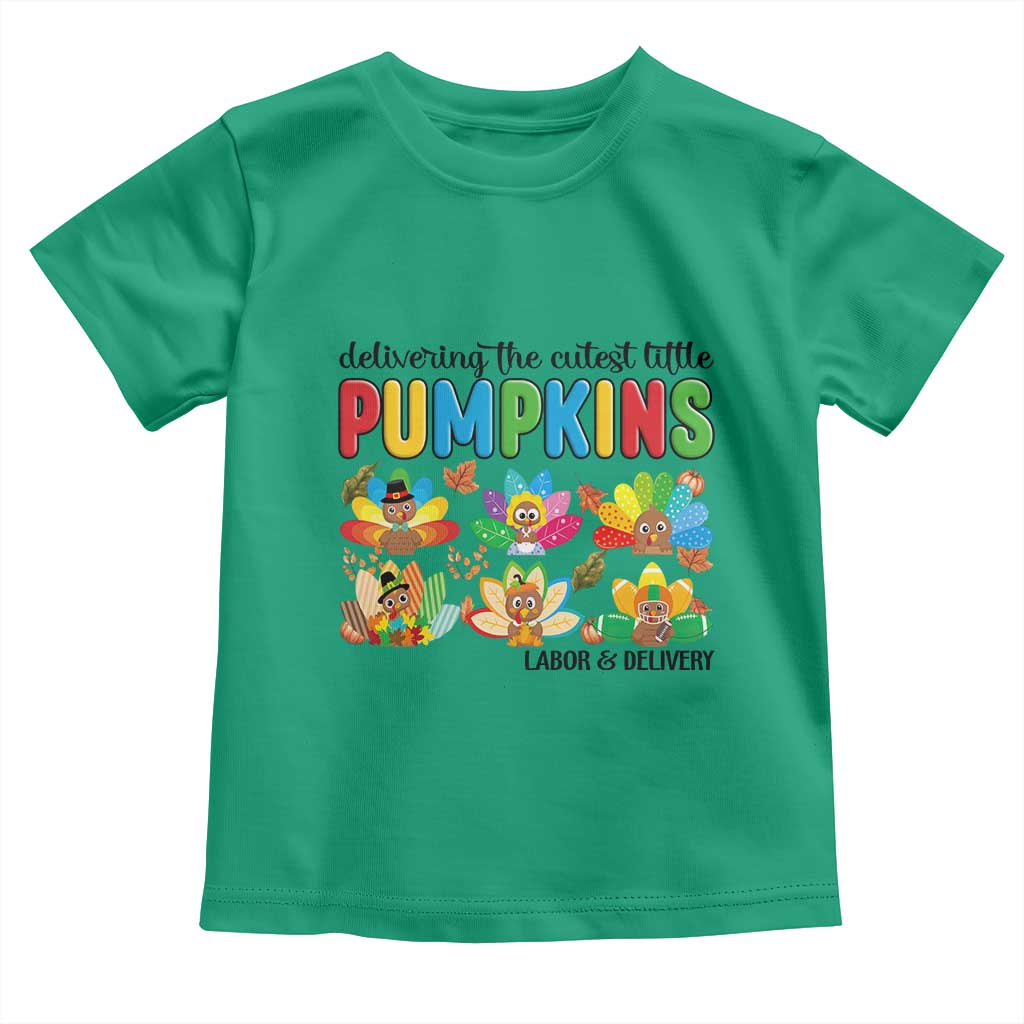 Thanksgiving Labor And Delivery Nurse Toddler T Shirt Cutest Turkeys TS14 Irish Green Print Your Wear