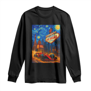 Racing Car Starry Night Las Vegas Race Day Long Sleeve Shirt TS14 Black Print Your Wear