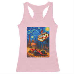 Racing Car Starry Night Las Vegas Race Day Racerback Tank Top TS14 Light Pink Print Your Wear