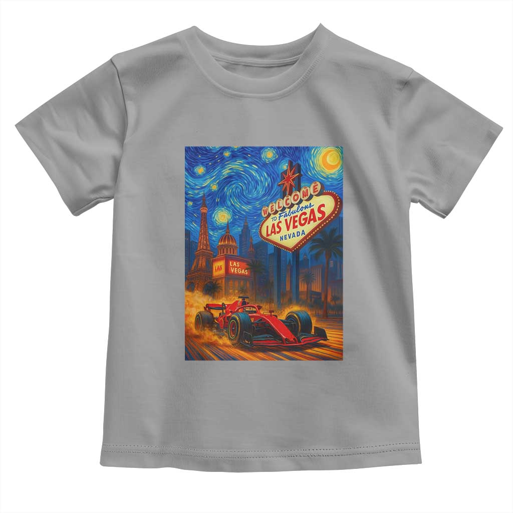 Racing Car Starry Night Las Vegas Race Day Toddler T Shirt TS14 Sport Gray Print Your Wear